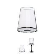 Kieliszki do czerwonego wina Trebonn SplitGlass 450 ml, czarny zaczep, 2 czasze bez nóżki