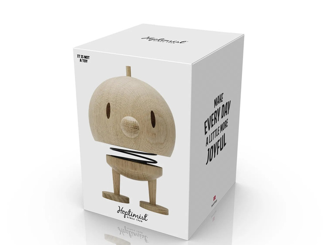 Figurka Hoptimist Bumble L Raw Oak z dębu, 15 cm