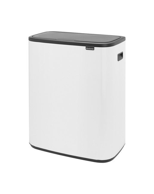 Kosz do segregacji Brabantia Bo Touch Bin 2 x 30 l, biały, 221408