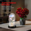 Extralink Home | Wieczna Róża W Szkle | Świecąca Led Różowa
