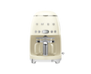 Smeg - Ekspres przelewowy, kremowy 50's Style DCF02CREU Kremowy