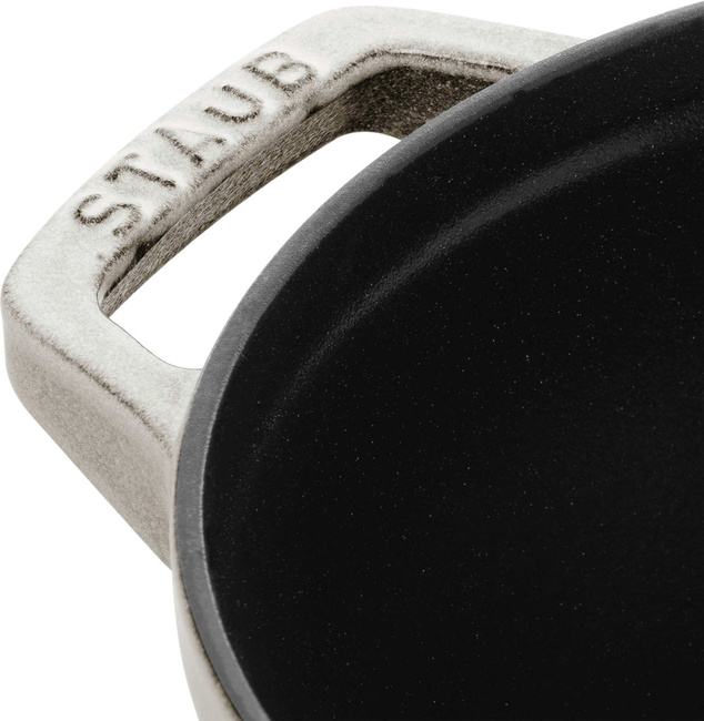 Staub Special Cocotte Garnek Żeliwny Okrągły 4 Ltr, Truflowy