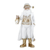 Św. Mikołaj z latarnią, biały 16x11x36 - Merry Moments