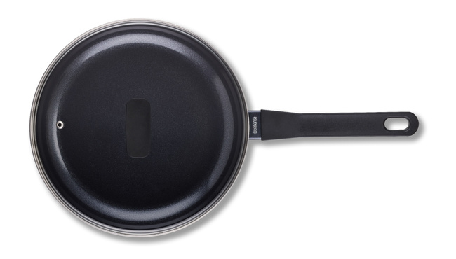 Patelnia głęboka Brabantia Onyx 26 cm ze szklaną pokrywką