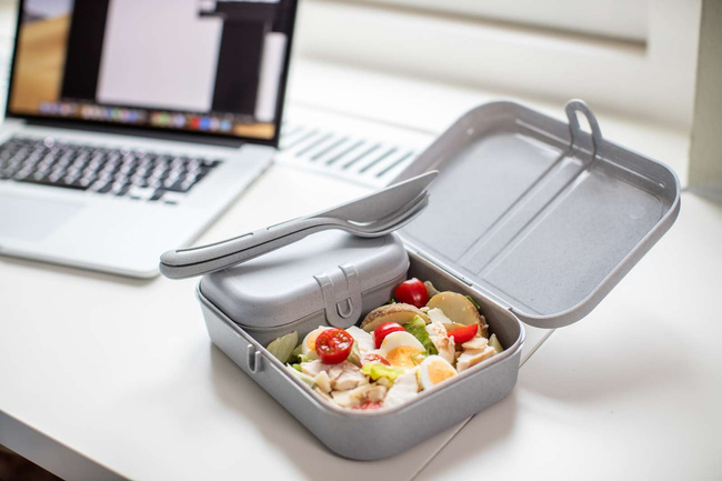 Lunchbox Pascal S organic grey - Koziol