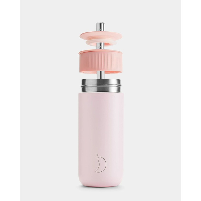 Termiczny kubek 2w1 ze słomką | 500ml | Różowy series 2 - Chillys bottles