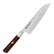 Nóż Santoku Mcusta Zanmai Supreme Hammered 18 cm, rdzeń VG-10, 33 warstwy