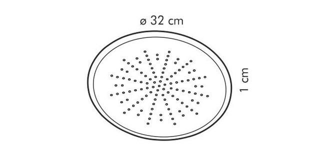 Forma na pizzę perforowana Delícia ø 32 cm - Tescoma