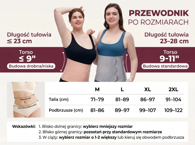 Pas poporodowy Momcozy ErgoWrap Belly Band, rozmiar M, cielisty