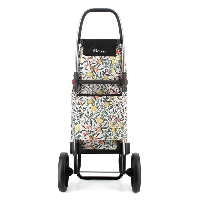 Wózek na zakupy Rolser I-Max William Morris 2LRSG Pomegranate, duże koła XL, torba 43 l