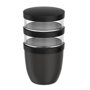 Lunchpot Mepal Ellipse 500 + 200 + 200 ml Nordic Black, trzy pojemniki w jednym