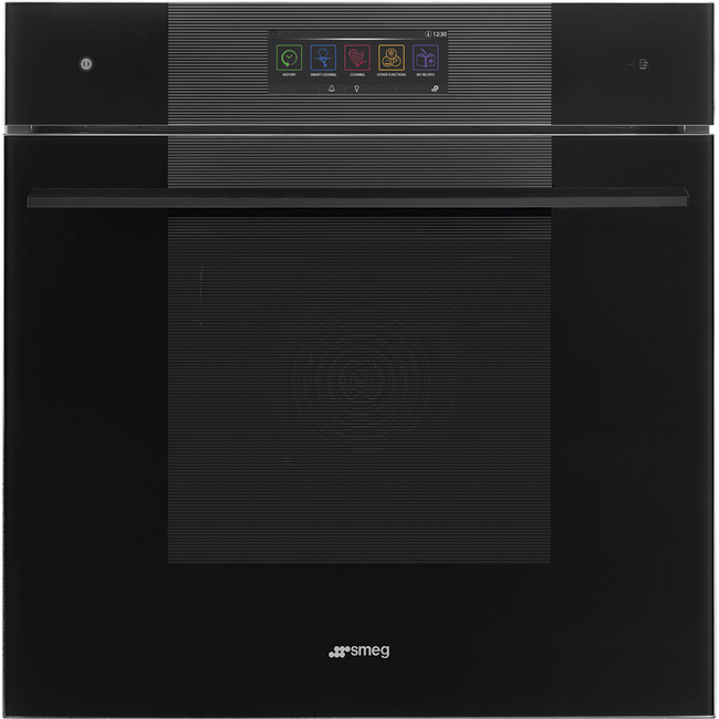 Smeg - Piekarnik elektryczny z funkcją mikrofali i pary Linea So6106Wapb3 Czarny.