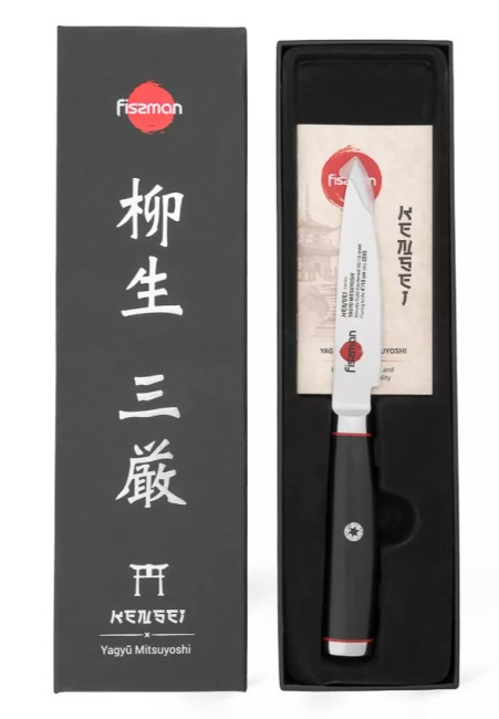Fissman Kensei Mitsuyoshi Nóż Do Obierania / Uniwersalny, Ostrze 10 cm, Damasceński VG10
