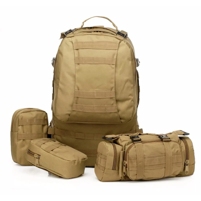 EXTRALINK Military Plecak Taktyczny 4w1 Szkolny Podróżny 50L Wojskowy Turystyczny Survival MIL-668
