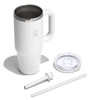 Kubek podróżny Hydro Flask Travel Tumbler 24 oz ze słomką, biały