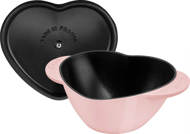 Staub Special Cocotte garnek żeliwny serce 1.75 ltr, różowy