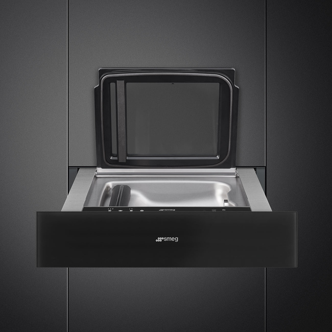 Smeg - Szuflada do pak. próż., Linea, CPV115B3 LINEA - czarny