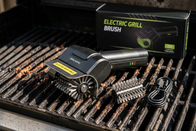 Powerlink by Extralink Cleangrill 360 | Elektryczna szczotka do czyszczenia grilla | Usb-c