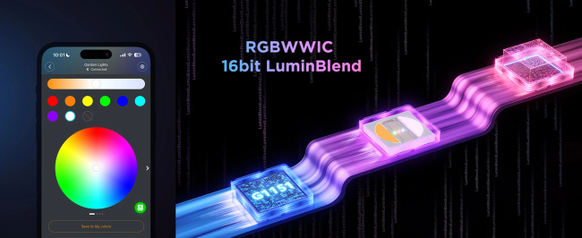 Govee H7086 Rgbicww Garden Lights | Ogrodowe oświetlenie LED | RGBWW, 1100 Lm, 2.4GHz Wi-Fi + Bluetooth, IP66
