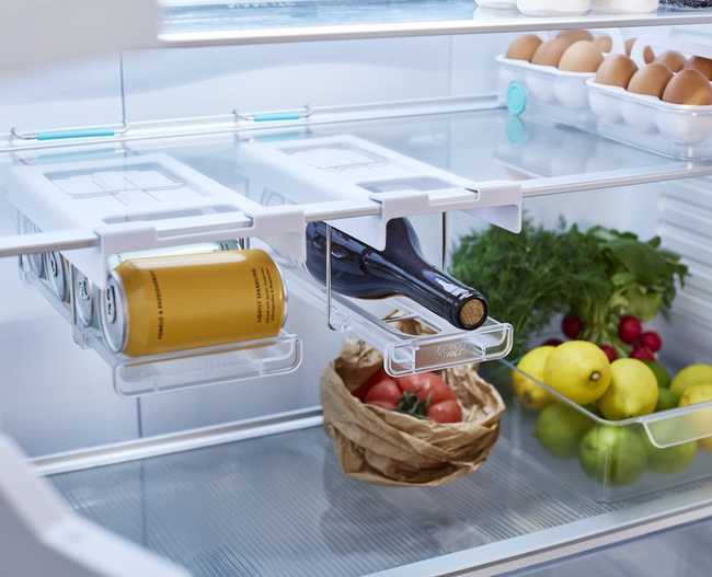 Pojemnik do lodówki Joseph Joseph FridgeStore XL z przegrodą, na kółkach