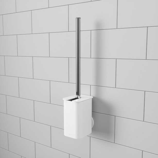 Szczotka toaletowa, biała, Flex Sure Lock - Umbra