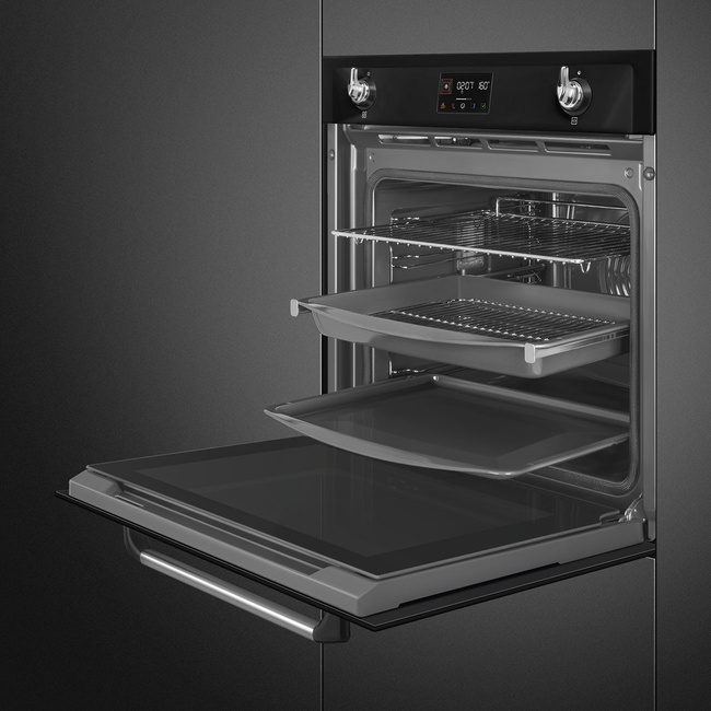 Smeg - Piekarnik, 60 cm, Victoria, Czarny Victoria Sop6902S2Pn Czarny