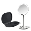 Lustro sensorowe mini z pokrowcem stal matowa - Simplehuman
