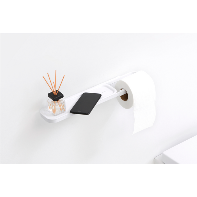 Uchwyt na papier z półką MindSet Biały - Brabantia