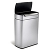 Kosz na śmieci 48l Touch-Bar Recycler - stal FPP Simplehuman