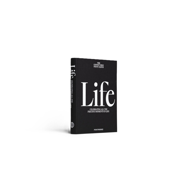 księgi fotograficzne do albumów i wspomnień life czarna - Printworks