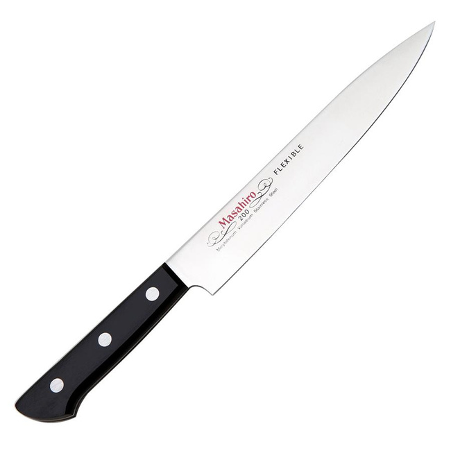 Nóż do plastrowania Masahiro BWH Carving Flexible 20 cm, giętkie ostrze