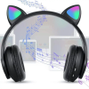 EXTRALINK Kids Headphones Pro Czarne Słuchawki przewodowe dla dzieci Kocie Uszy