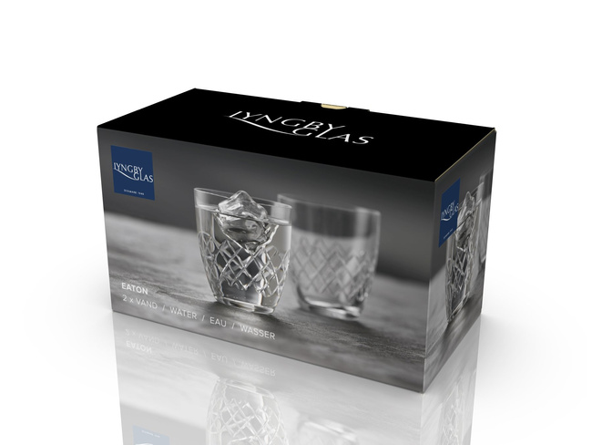 Szklanki do wody ze szkła kryształowego Eaton 300 ml 2 sztuki - Lyngby glas
