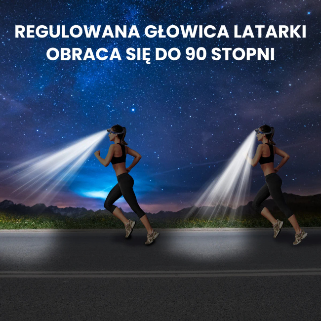 Extralink EFL-057 Loki Latarka Czołowa LED USB Ładowanie Akumulator Outdoor Sport