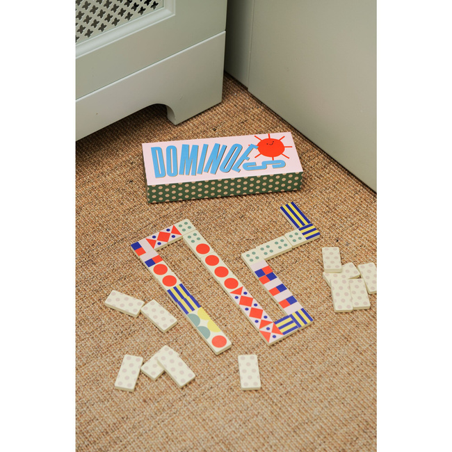 Gra domino Printworks Junior Dominoes, drewniane klocki z ilustracjami