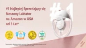 Momcozy M5 Smart Wearable Breast Pump – | Laktator muszlowy | Sterowanie aplikacją, bezprzewodowy, pojedynczy, kolor szary