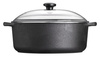 Garnek żeliwny Skeppshult 5,5 l ze szklaną pokrywą, 30 cm