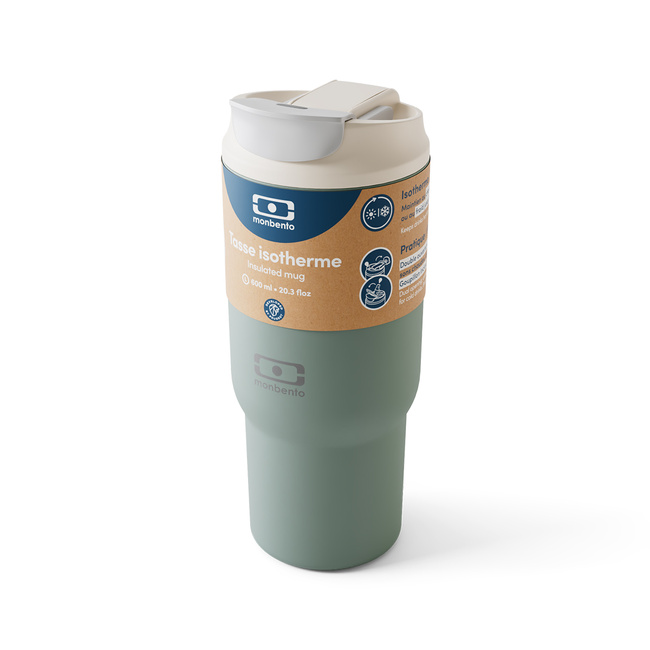 Monbento Travel mug Kubek termiczny 0,6 l Green natural