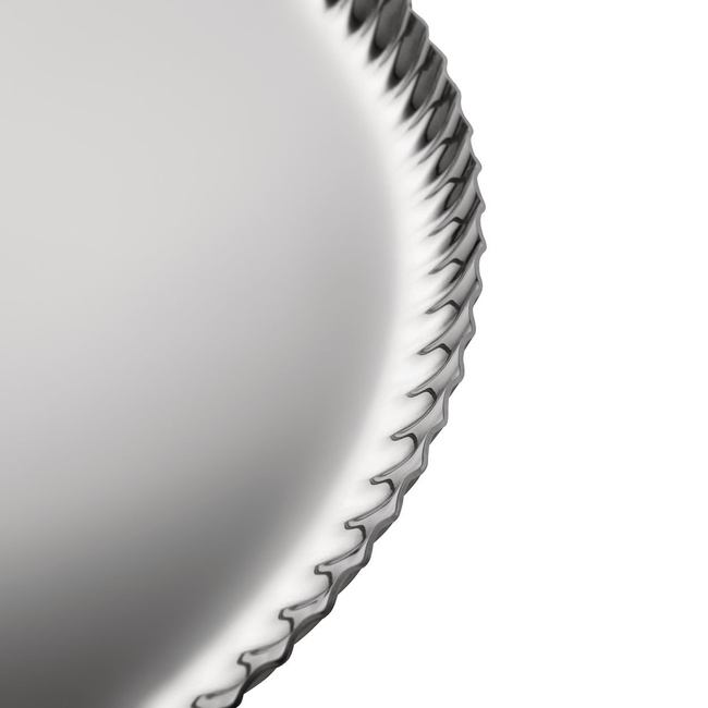 Okrągła taca ze stali nierdzewnej 31 cm Pleats - Alessi