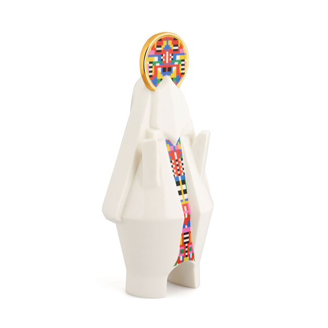 figurki dekoracyjne maryja porcelana Alessi