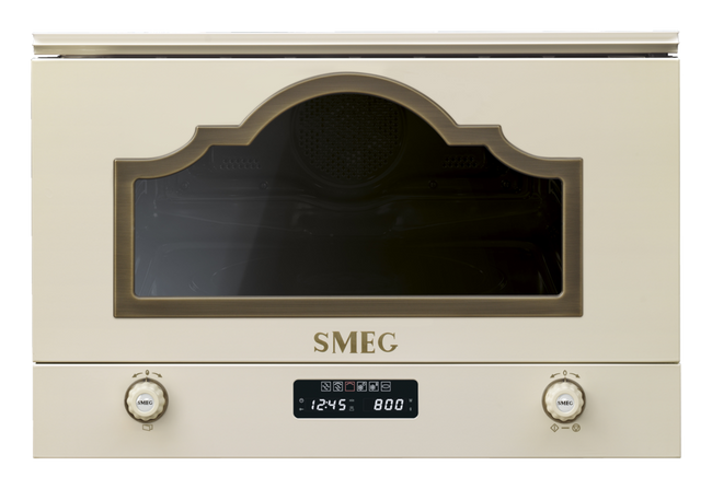Smeg - Kuchenka mikrofalowa, Cortina cortina Mp722po kremowy.