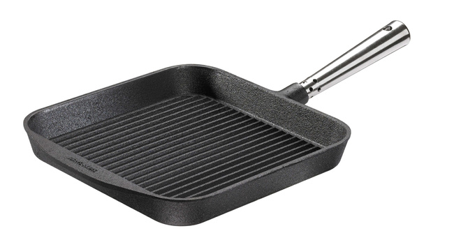 Professional Patelnia grillowa ze stalową rączką - 25 cm, Czarny - Skeppshult