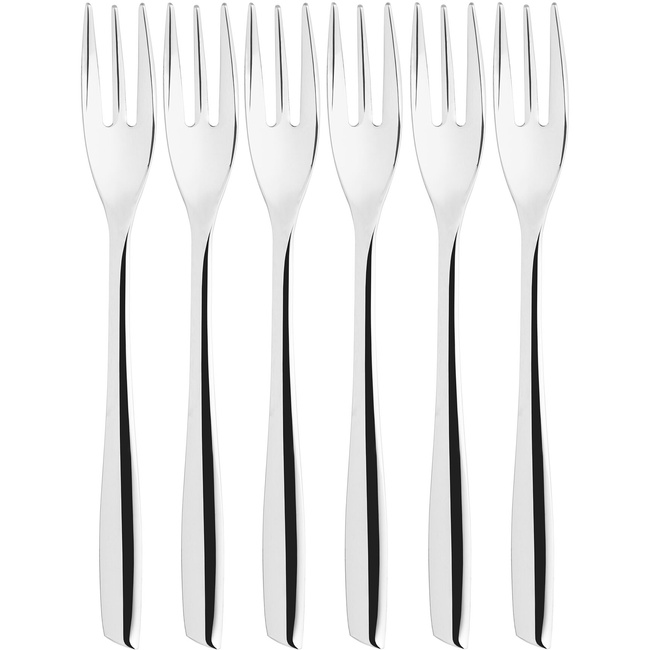 Riviera - Zestaw 6 Widelczyków Do Ciasta W Pudełku