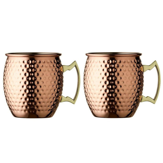 Kubki z uszkiem Moscow 550 ml 2 sztuki Miedź 24691 - Lyngby Glas