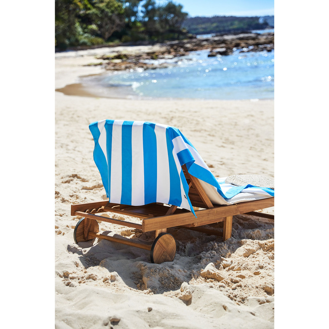 ręczniki plażowe szybkoschnące do plaży Bondi Blue L 160x90cm - Dock & Bay