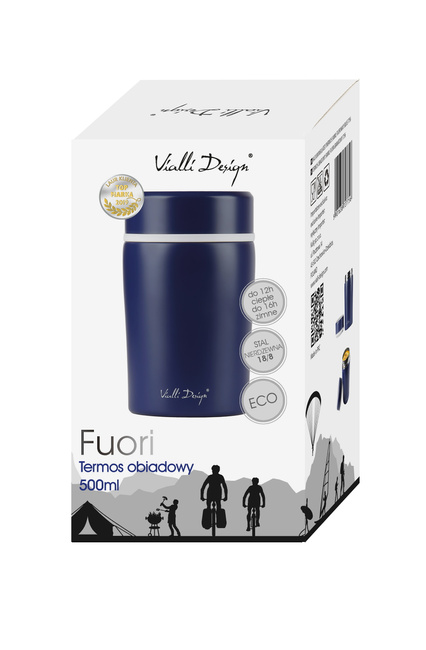 Termos Obiadowy 500ml Fuori Granatowy 27756 - Vialli Design
