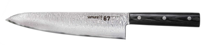 Samura Damascus 67 Nóż Szefa Kuchni Mikarta 61 Hrc - Samura