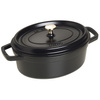La Cocotte Garnek Żeliwny Owalny 3.2 Ltr, Czarny - Staub