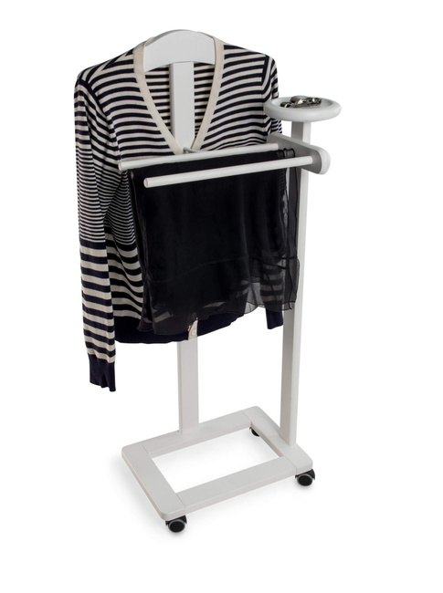 Arredamenti Antimo Stojak na ubrania i garnitury - 44 x 35 cm, Biały