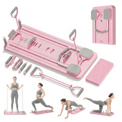 Extralink Deska do pilatesu różowa Reformer do ćwiczeń brzucha pompek Pilates